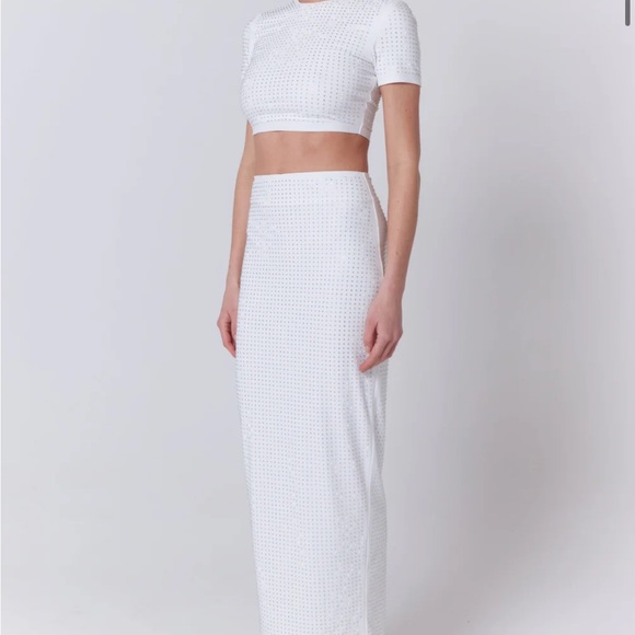 (NWT) SLA The Label  Bea Diamanté Maxi (Skirt) - Picture 4 of 9